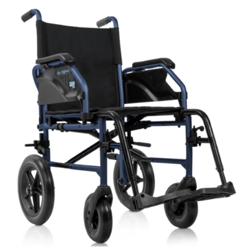 Silla de ruedas de acero de rueda pequeña