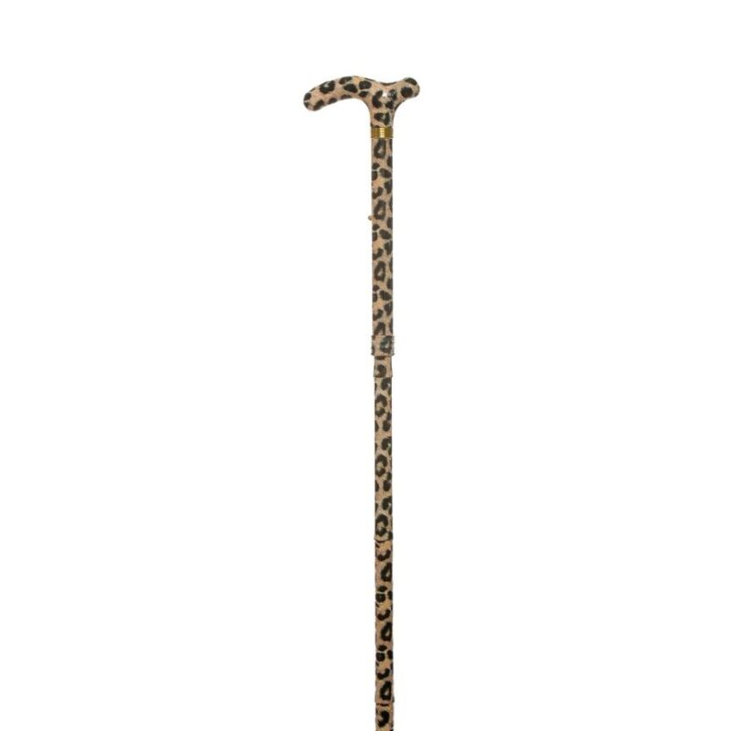 Bastón plegable leopardo